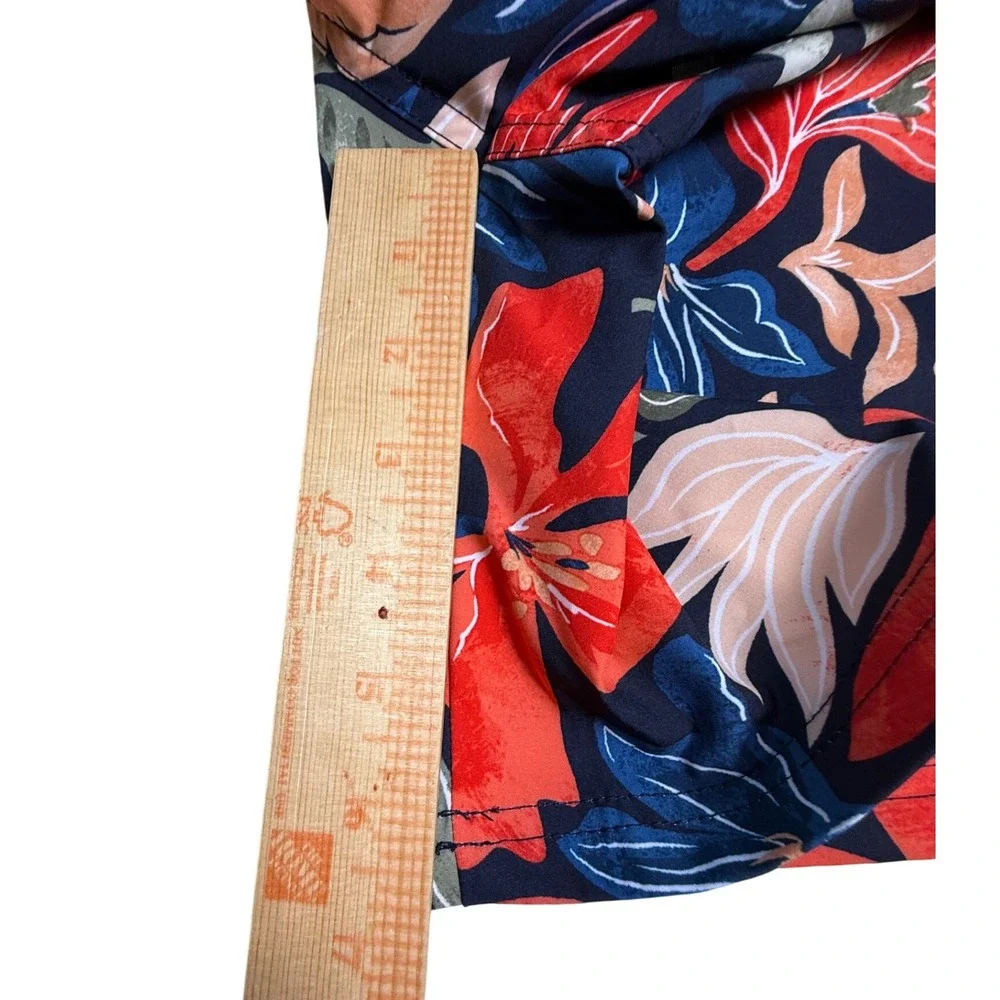 Old Navy Mens XL Floral Swim Trunks Board Shorts Elastic Waist‎ UPF 50 New-846